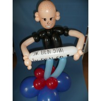 Ballonfiguur Viering Verjaardag Abraham(custom made) 