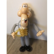 Ballonfiguur Viering Verjaardag Abraham duim en bierglas