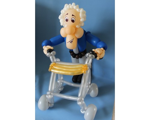 Abraham met rollator