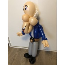 Ballonfiguur Viering Verjaardag Abraham half haar