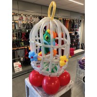 Ballonfiguur Dieren Vogels Papegaai (in kooi) Ballonfiguur Dieren Vogels Papegaai (in kooi)