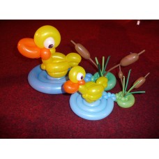 Ballonfiguur Dieren Vogels Eendjes (in vijver)