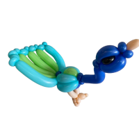 Ballonfiguur Dieren Vogels Pauw klein