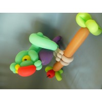Ballonfiguur Dieren Vogels Papegaai (op tak)