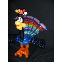 Ballonfiguur Dieren Vogels Pauw