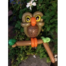 Ballonfiguur Dieren Vogels Uil (op tak)