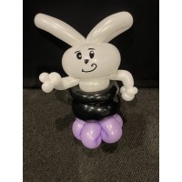 Ballonfiguur Dieren Konijn uit de hoed