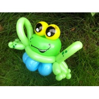 Ballonfiguur Dieren Kikker (op voetje) Ballonfiguur Dieren Kikker (op voetje)