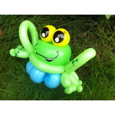 Ballonfiguur Dieren Kikker (op voetje) Ballonfiguur Dieren Kikker (op voetje)