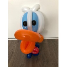 Ballonfiguur Disney Donald Duck met strik