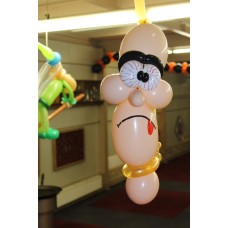 Ballonfiguur Viering Halloween Hoofd in strop 