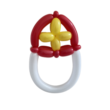 Ballonfiguur Viering Sinterklaas baard en mijter