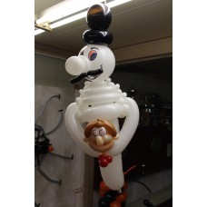 Ballonfiguur Viering Halloween Spook met afgehakt hoofd 