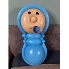 Ballonfiguur Viering Geboorte Baby blauw (groot)
