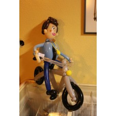 Ballonfiguur Voertuigen Fiets met bestuurder