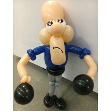 Ballonfiguur Sport Bokser  Ballonfiguur Sport Bokser