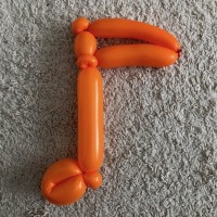 Ballonfiguur Muziek Muzieknoot enkel 2 Ballonfiguur Muziek Muzieknoot enkel 2