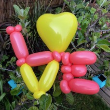 Ballonfiguur Overige Love Letters met Hart 