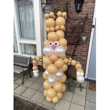 Ballonpilaar Dieren Konijn Fantasie (200cm)