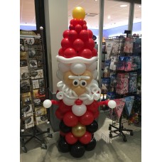 Ballonpilaar Viering Kerstman luxe (200 cm)