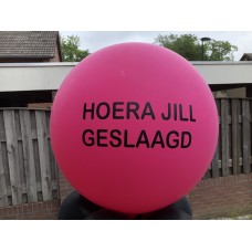 Latex ballon Teksten "Hoera ---- geslaagd"