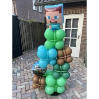 Ballonpilaar Dieren Minecraft game computer ballonpilaar (220 cm) Ballonpilaar Dieren Minecraft game computer ballonpilaar (220 cm)