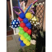 Ballonpilaar Eten Snoepjes (200 cm) Ballonpilaar Eten Snoepjes (200 cm)