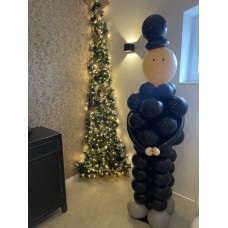 Ballonpilaar Viering Trouwen/Huwelijk Bruidegom (180 cm)