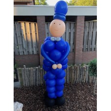 Ballonpilaar Viering Trouwen/Huwelijk Bruidegom (180 cm)