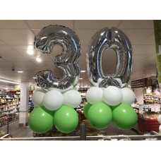 Tafeldecoratie Cijfers 30 op voet (alleen afhalen)