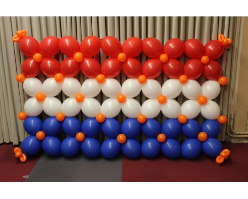 Ballonwand in de Nederlandse vlag