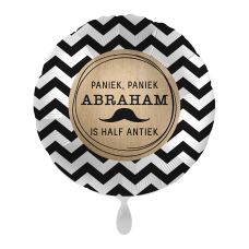 Folieballon Vieringen Verjaardag Leeftijd - 50 jaar - Paniek, paniek, Abraham is half antiek