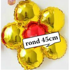 Folieballon Bloem goud (45 cm)