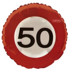 Folieballon Viering Verjaardag Leeftijd - 50 jaar middel 
