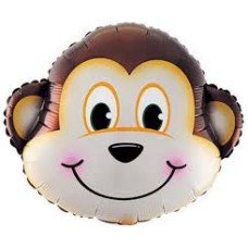 Folieballon Dieren Aap hoofd (60 cm) Folieballon Dieren Aap hoofd (60 cm)