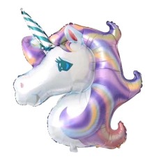Folieballon Fantasie/Dieren Eenhoorn/Unicorn pastel (28 cm)