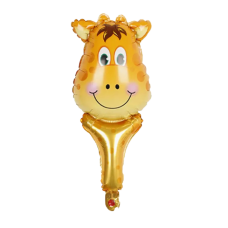 Folieballon Dieren Giraffe handstok (40 cm)