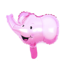 Folieballon Dieren Olifant hoofd roze (30 cm) Folieballon Dieren Olifant hoofd roze (30 cm)