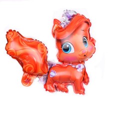 Folieballon Dieren Poes oranje (35 cm)