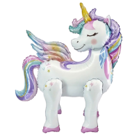 Folieballon Fantasie/Dieren Eenhoorn/Unicorn 4D (66 cm)