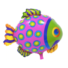 Folieballon Dieren Vissen met stippen (55 x 45 cm)