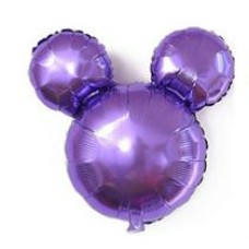 Folieballon Disney Mickey Mouse hoofd lila (55 cm)