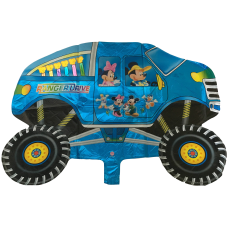 Folieballon Voertuigen Jeep/monstertruck Disney blauw (60 cm)