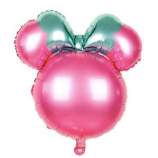 Folieballon Disney Minnie Mouse hoofd XL donker roze (65 x 60 cm)
