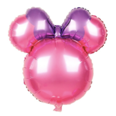 Folieballon Disney Minnie Mouse hoofd XL roze (65 x 60 cm)