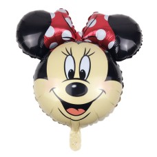 Folieballon Disney Minnie Mouse hoofd rood (60 cm)