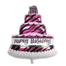 Folieballon Viering Verjaardag Eten Gebak taart (38 cm)