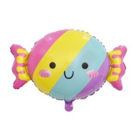 Folieballon Eten Snoep met gezicht