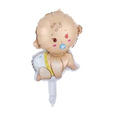 Folieballon Viering Geboorte Baby blauw (35 cm)