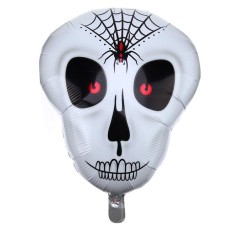 Folieballon Viering Halloween skelet met spin (50 x 45 cm)